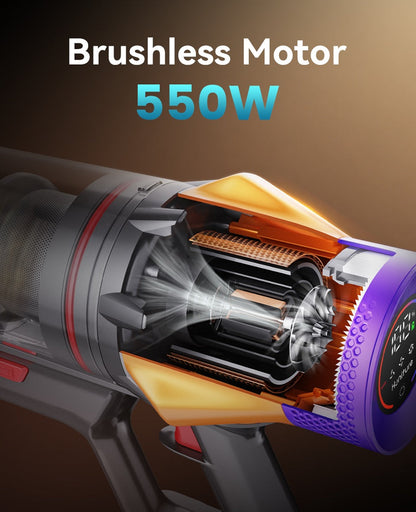Pet Vacuum Cleaner with Grooming Tool - 45KPA, 60 Min Runtime