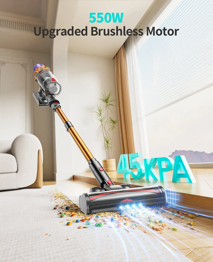 Pet Vacuum Cleaner with Grooming Tool - 45KPA, 60 Min Runtime